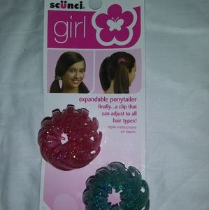 Plastic ponytail scrunchie